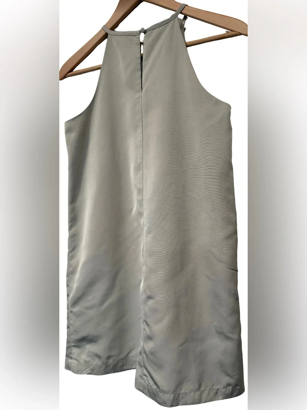 Victoria Beckham for Target Floral Appliqué Shift Dress L 10-12 Gray Sleeveless